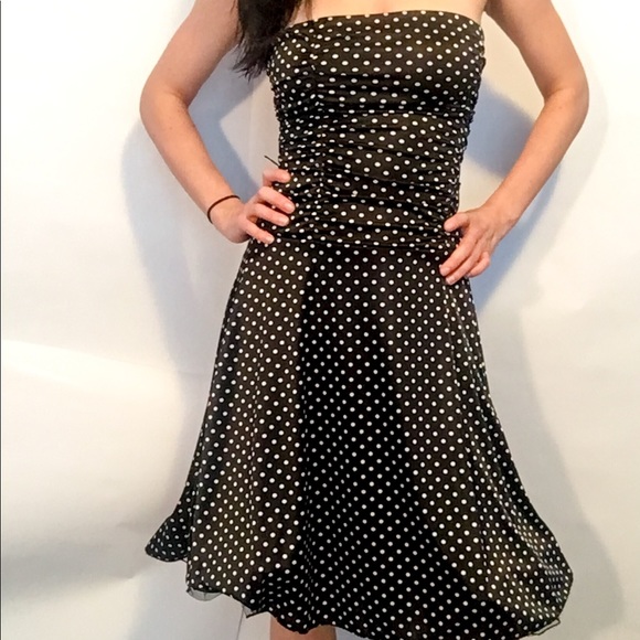 Polka Dot Prom Dress